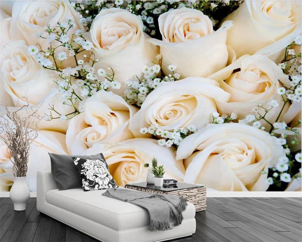 Beibehang Custom wallpaper flower garden idyllic rose wall TV background living room bedroom background wall murals 3d wallpaper
Beibehang Custom wallpaper flower garden idyllic rose wall TV background living room bedroom background wall murals 3d wallpaper