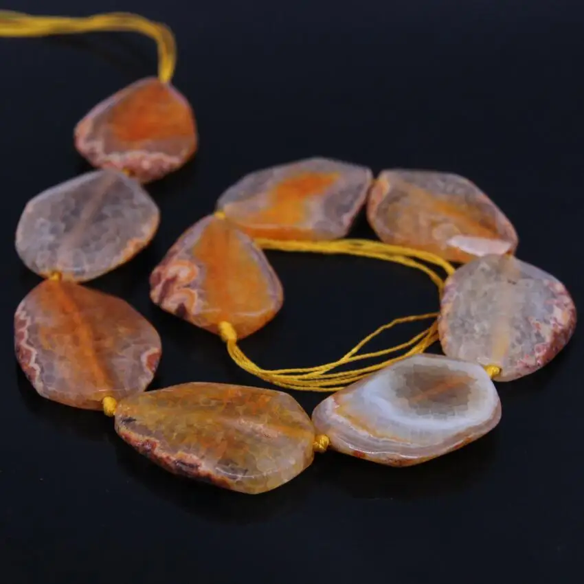 15.5"/strand Orange Dragon Veins Agates Faceted Slab Loose Beads,Natural Stone Slice Nugget Necklace Pendant Jewelry Supplier
15.5"/strand Orange Dragon Veins Agates Faceted Slab Loose Beads,Natural Stone Slice Nugget Necklace Pendant Jewelry Supplier