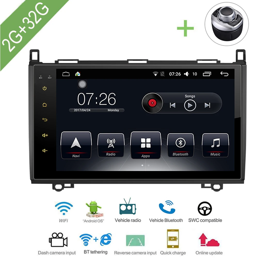 Автомобильный мультимедийный плеер 1 Din автомобильный DVD для Benz A class W169/B