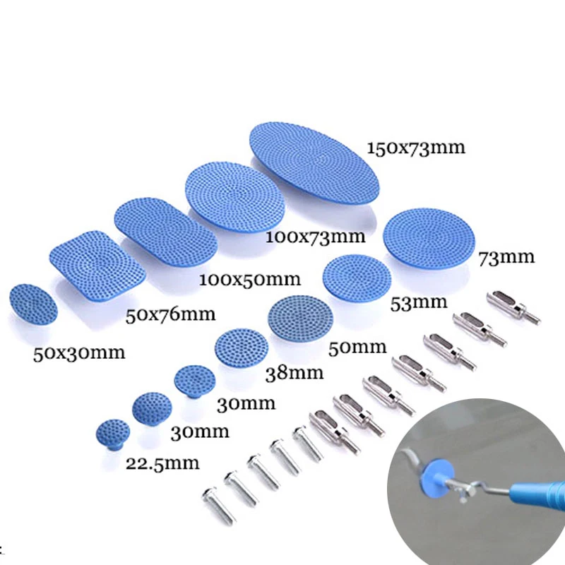Вмятина съемник вкладки клей вытягивая безболезненный вмятин ремонт автомобиля
