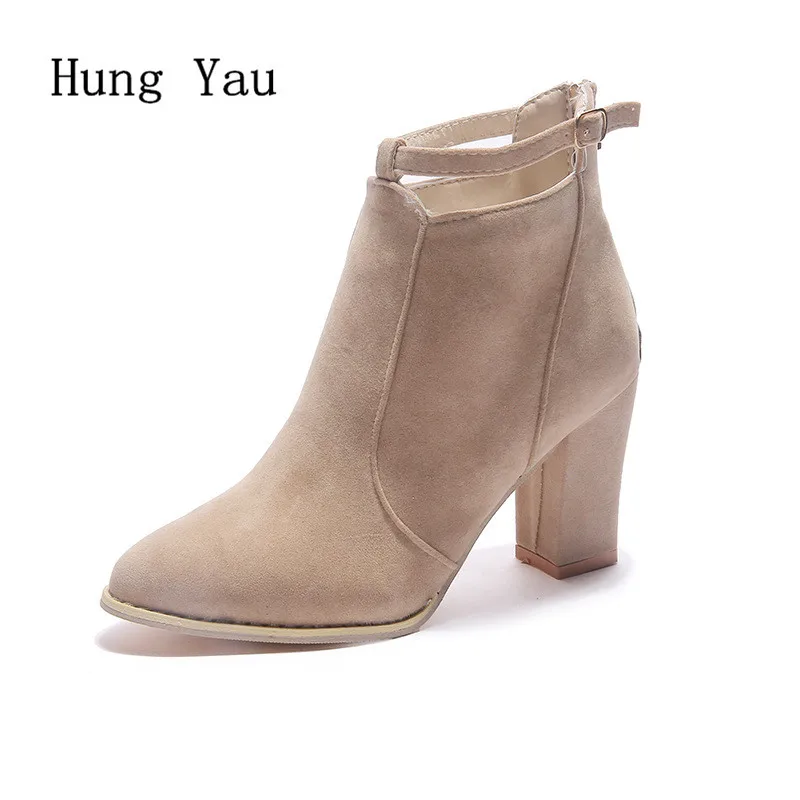 Women Ankle Martin Boots High Heels Pointed Toe Platform 2018 Autumn Winter Female Casual Shoes Woman Fashion Plus Size 34-43
Women Ankle Martin Boots High Heels Pointed Toe Platform 2018 Autumn Winter Female Casual Shoes Woman Fashion Plus Size 34-43