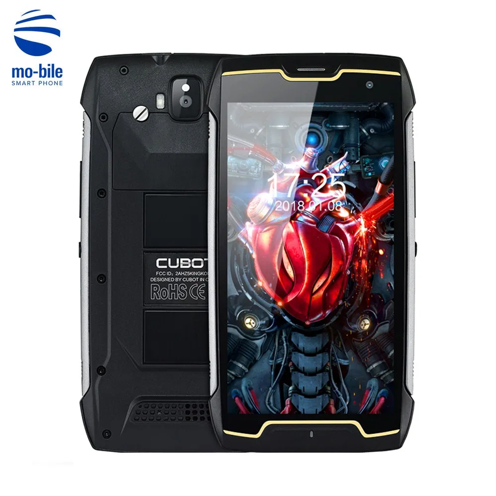 CUBOT Kingkong Водонепроницаемый смартфон 4400 мА/ч Батарея 5 0 "Android 7 MTK6580 4 ядра 1 3 ГГц 2