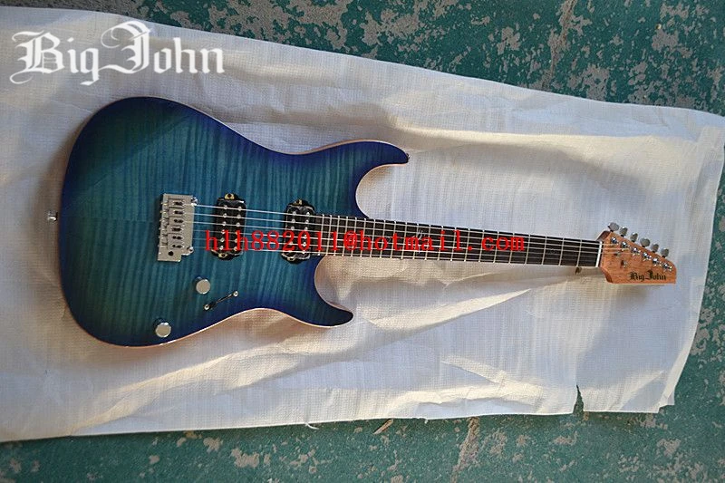 free shipping new Big John single wave electric guitar with circle fingerboard in blue can be customized made in China F-1858
free shipping new Big John single wave electric guitar with circle fingerboard in blue can be customized made in China F-1858