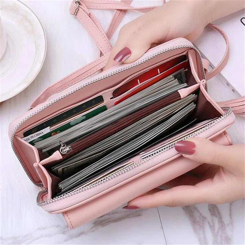 Long Women Purse Phone Bag Female Wallet Clutch Leather Ladies Coin Money Pouch Card Holder Large Capacity Wallet femme carteira
Long Women Purse Phone Bag Female Wallet Clutch Leather Ladies Coin Money Pouch Card Holder Large Capacity Wallet femme carteira