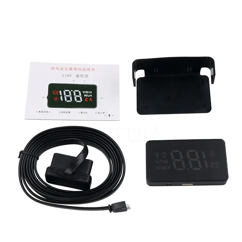 Kebidumei автомобильный HUD Дисплей автомобиля OBD2 II EUOBD превышение скорости