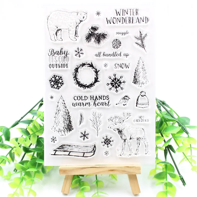 YPP CRAFT Зимняя Страна Чудес прозрачный силиконовый штамп/печать для DIY Скрапбукинг/фотоальбом декоративный прозрачный штамп 670
YPP CRAFT Зимняя Страна Чудес прозрачный силиконовый штамп/печать для DIY Скрапбукинг/фотоальбом декоративный прозрачный штамп 670