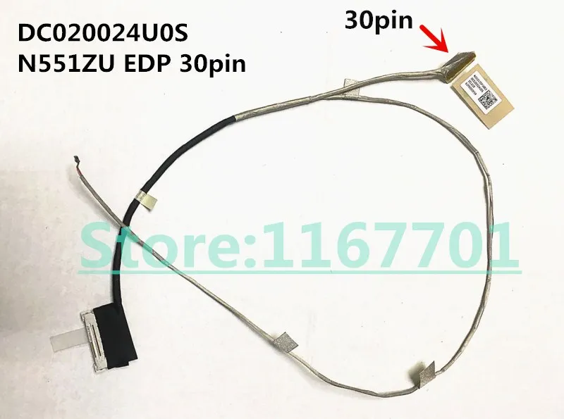 New Original Laptop/Notebook LCD/LED/LVDS Cable for Asus N551 N551Z N551ZU DC020024U0S EDP 30pin cable
New Original Laptop/Notebook LCD/LED/LVDS Cable for Asus N551 N551Z N551ZU DC020024U0S EDP 30pin cable