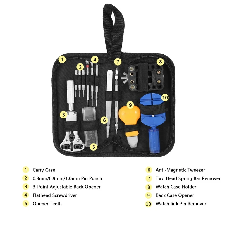 30pcs Watch Repair Tools Set Watch Repair Tool Kit Clock Remover Watchmaker Pin Screwdriver Set Remover Hammer Pliers Opener
30pcs Watch Repair Tools Set Watch Repair Tool Kit Clock Remover Watchmaker Pin Screwdriver Set Remover Hammer Pliers Opener