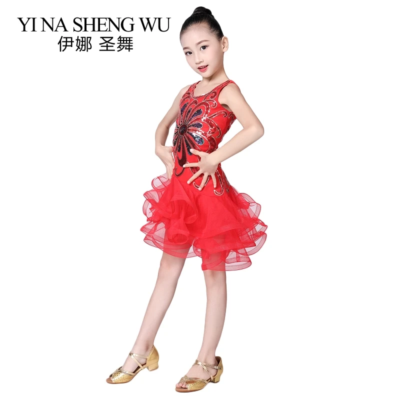 Children Latin Dance Dress New Sequins Mesh Latin Dance Stage Performance Clothing Girls Latin Tango Salsa Competition Dress Red
Children Latin Dance Dress New Sequins Mesh Latin Dance Stage Performance Clothing Girls Latin Tango Salsa Competition Dress Red