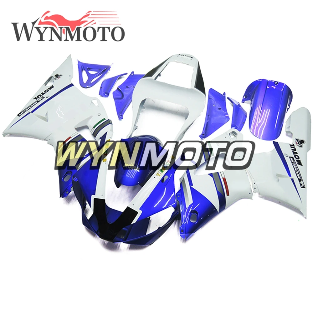 Полный комплект обтекателей для Yamaha YZF1000 R1 2000-2001 00 01 инъекция ABS пластик полный комплект кузова синие белые обтекатели
Полный комплект обтекателей для Yamaha YZF1000 R1 2000-2001 00 01 инъекция ABS пластик полный комплект кузова синие белые обтекатели