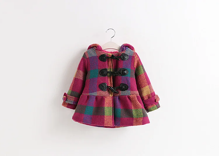 Girls Long Woolen Jacket Korean Quilted Cotton Plaid Coat Outerwear Autumn and Winter 3-7 Years
Girls Long Woolen Jacket Korean Quilted Cotton Plaid Coat Outerwear Autumn and Winter 3-7 Years