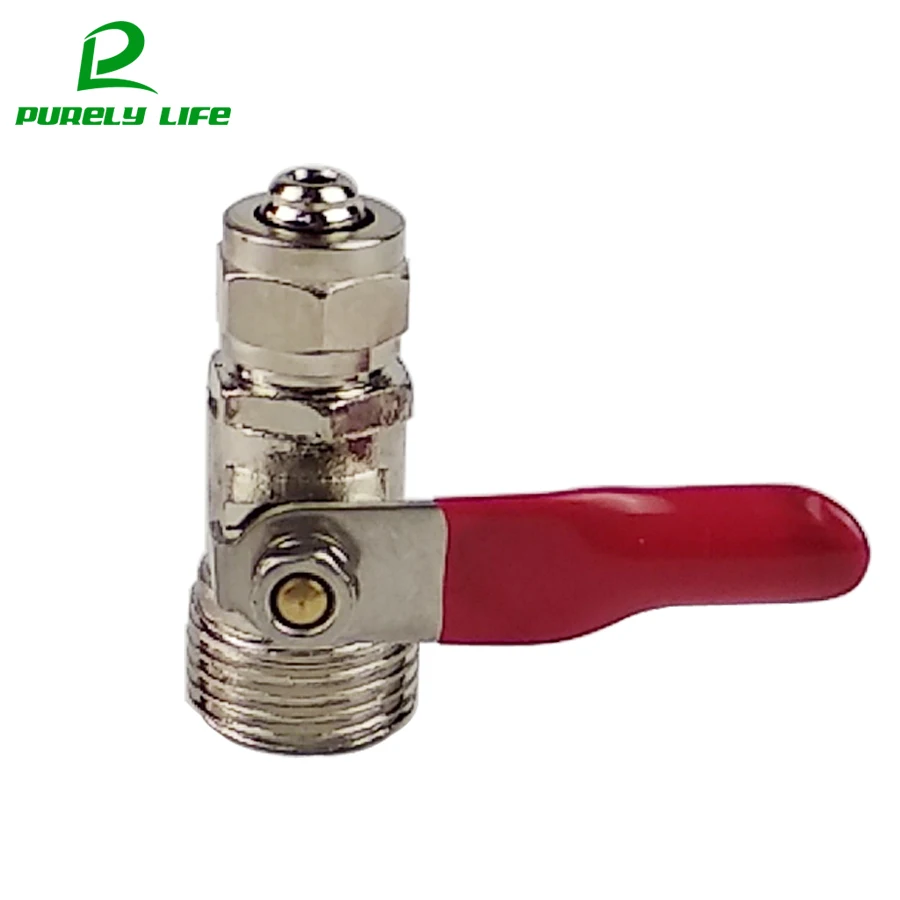 1 шт. 3/8 "OD трубка до 1/2" Папа BSP шаровой клапан Swatch "впускной переключатель 1/2