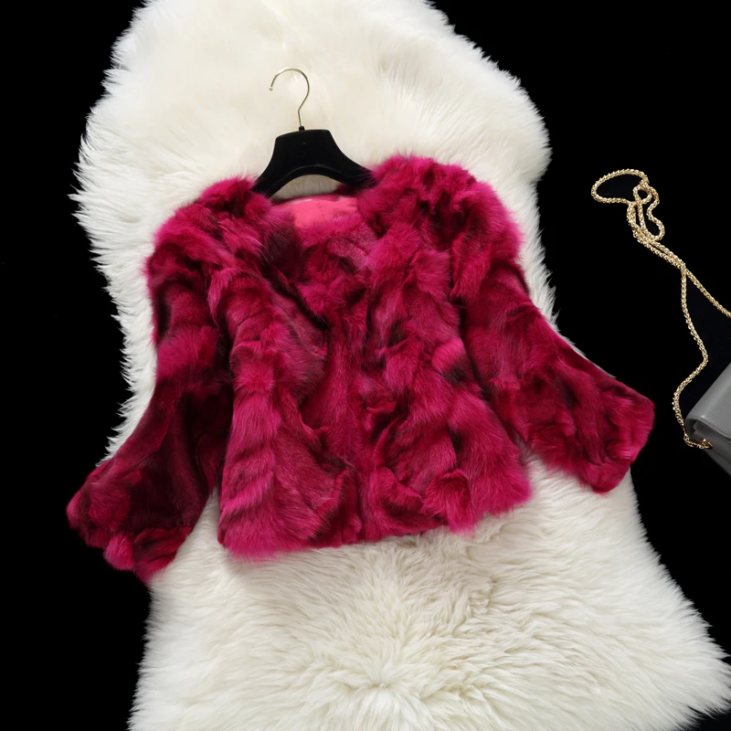 2019 New fashion autumn and winter natural fox fur jacket women 3/4 sleeve slim short fur coat outerwear free shipping
2019 New fashion autumn and winter natural fox fur jacket women 3/4 sleeve slim short fur coat outerwear free shipping