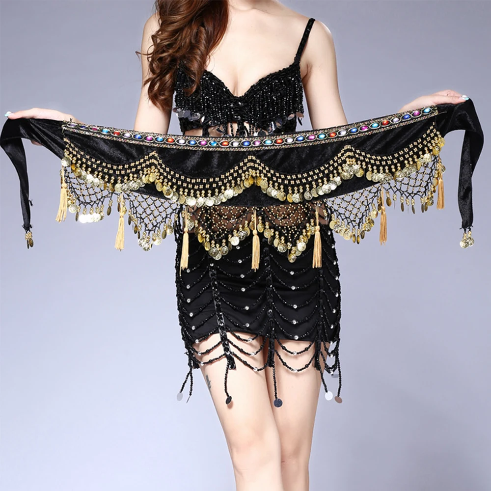 Belly Dance Waist Chain Coins Tassel Waist Chain Dance Practice Waistband Indian Dance Performance Costume Accessories Girdle
Belly Dance Waist Chain Coins Tassel Waist Chain Dance Practice Waistband Indian Dance Performance Costume Accessories Girdle