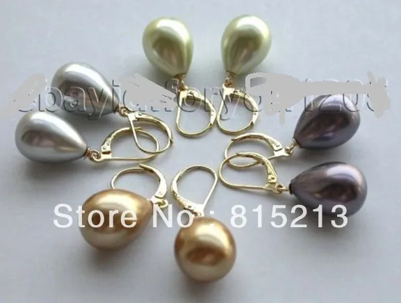 Hot selling> wholesale 4pairs Natural 12x17mm Drip Shell Pearl Earrings -Bride jewelry free shipping
Hot selling> wholesale 4pairs Natural 12x17mm Drip Shell Pearl Earrings -Bride jewelry free shipping