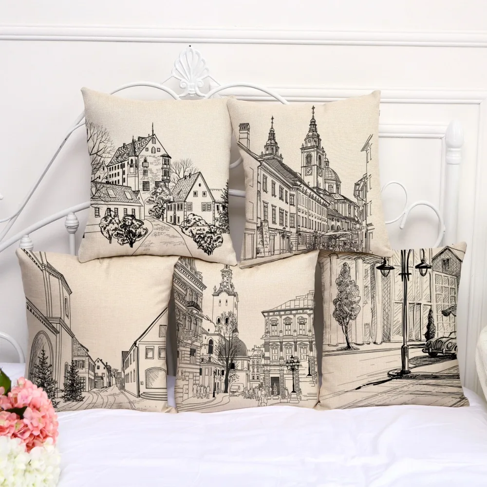 1 pc Sofa Cushion Cover Black White Building Pattern Decorative Hotel Pillowcase Pillow Case Wholesale Price Discount 45x45cm
1 pc Sofa Cushion Cover Black White Building Pattern Decorative Hotel Pillowcase Pillow Case Wholesale Price Discount 45x45cm