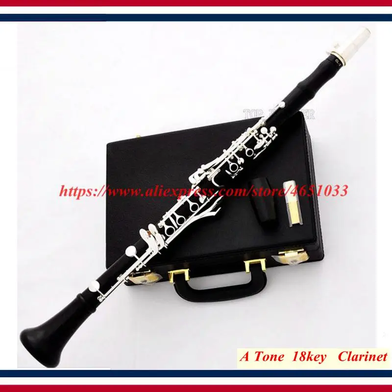 Профессиональный 18 key A Clarinet Ebony деревянный корпус, итальянские подушечки, новый чехол-Clarinete-Klarnet 
Профессиональный 18 key A Clarinet Ebony деревянный корпус, итальянские подушечки, новый чехол-Clarinete-Klarnet