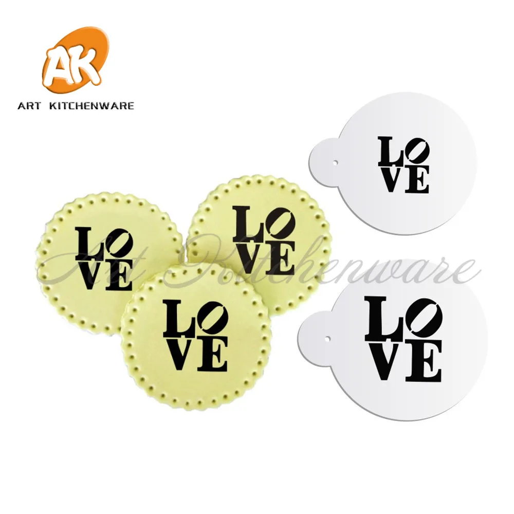 2PCS LOVE Valentine Cookie Stencil Cupcake Stencil Mold Stencil for Cake Decorating Tools Set Cupcake Stencil Cake Tools ST-680
2PCS LOVE Valentine Cookie Stencil Cupcake Stencil Mold Stencil for Cake Decorating Tools Set Cupcake Stencil Cake Tools ST-680