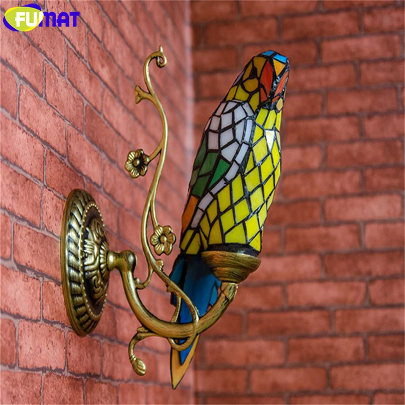 FUMAT Parrots Wall Sconce Lamps Stained Glass Decor Wall Lights For Living Room Stair Tiffany Art Parrot Shade Glass Wall Lamps
FUMAT Parrots Wall Sconce Lamps Stained Glass Decor Wall Lights For Living Room Stair Tiffany Art Parrot Shade Glass Wall Lamps