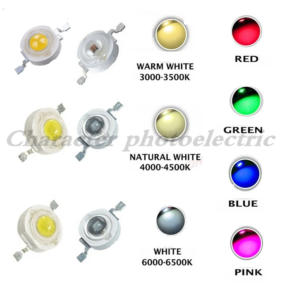 100pcs 1W 3W LED High Power LEDs Cold White Natural White Warm White RGB Red Green Blue Yellow Light Source
100pcs 1W 3W LED High Power LEDs Cold White Natural White Warm White RGB Red Green Blue Yellow Light Source