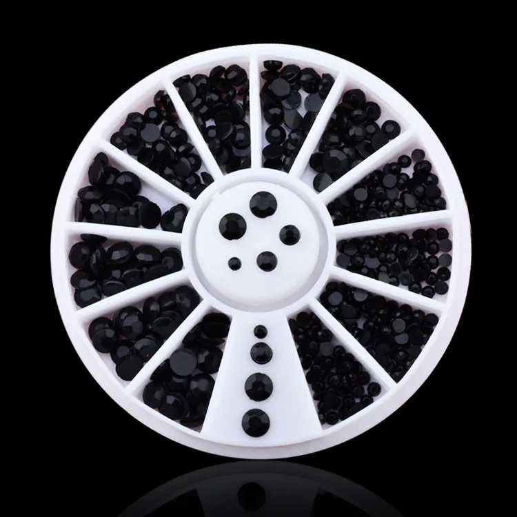 1Set Mix Sizes 3d Nail Art Decorations Black Rhinestone Wheel Nail Supplies
1Set Mix Sizes 3d Nail Art Decorations Black Rhinestone Wheel Nail Supplies