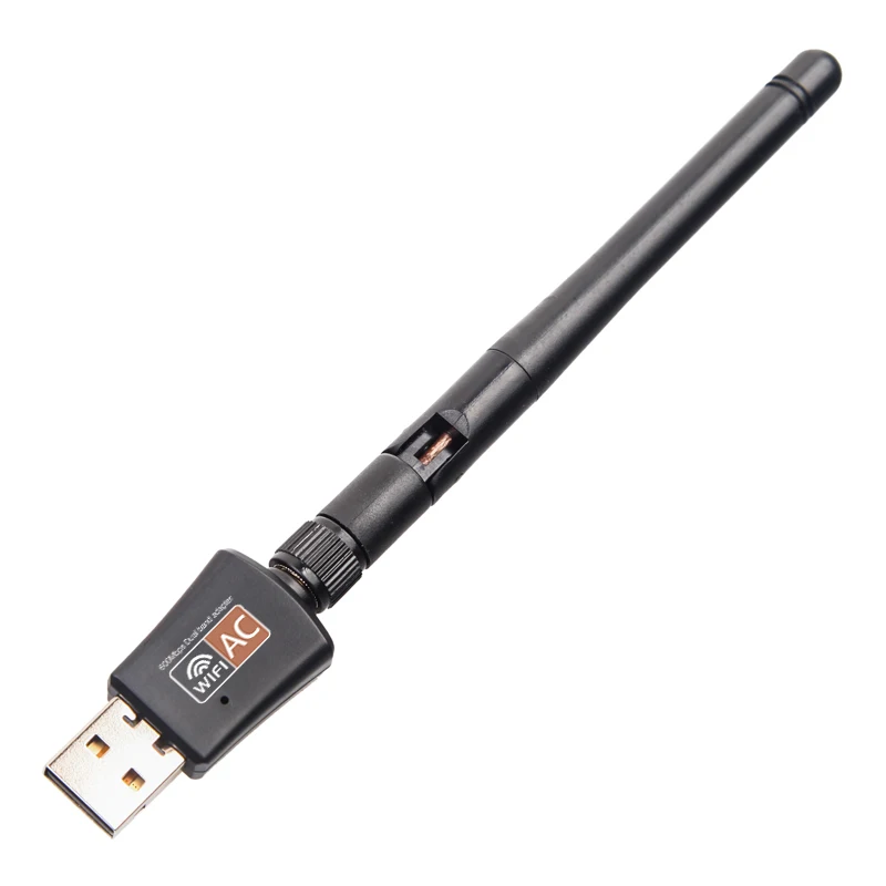 600 Мбит/с USB wifi адаптер AC600 2 4 ГГц 5 WiFi с антенной двухдиапазонный ПК Мини компьютер