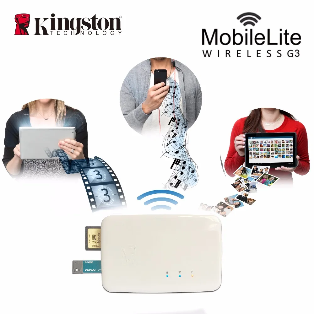 Многофункциональный Wi-Fi передатчик Kingston, беспроводной кардридер, устройство обмена данными, его можно использовать в качестве мобильного резервного источника питания
Многофункциональный Wi-Fi передатчик Kingston, беспроводной кардридер, устройство обмена данными, его можно использовать в качестве мобильного резервного источника питания