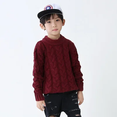 Высококачественные вязаные свитера для мальчиков, повседневные студенческие осенне-зимние теплые толстые топы с круглым вырезом, красивая детская одежда
Высококачественные вязаные свитера для мальчиков, повседневные студенческие осенне-зимние теплые толстые топы с круглым вырезом, красивая детская одежда