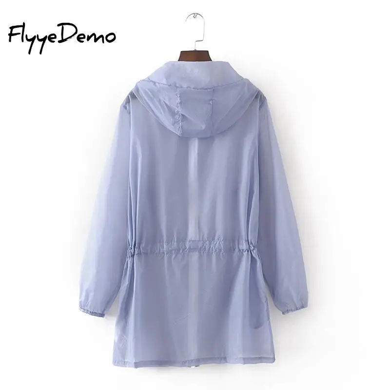 Summer Thin White Hooded Sunproof Cardigan Beach Blouse Sunscreen See Through Basic Jacket Coat Women Girl Bigger Oversize | Женская