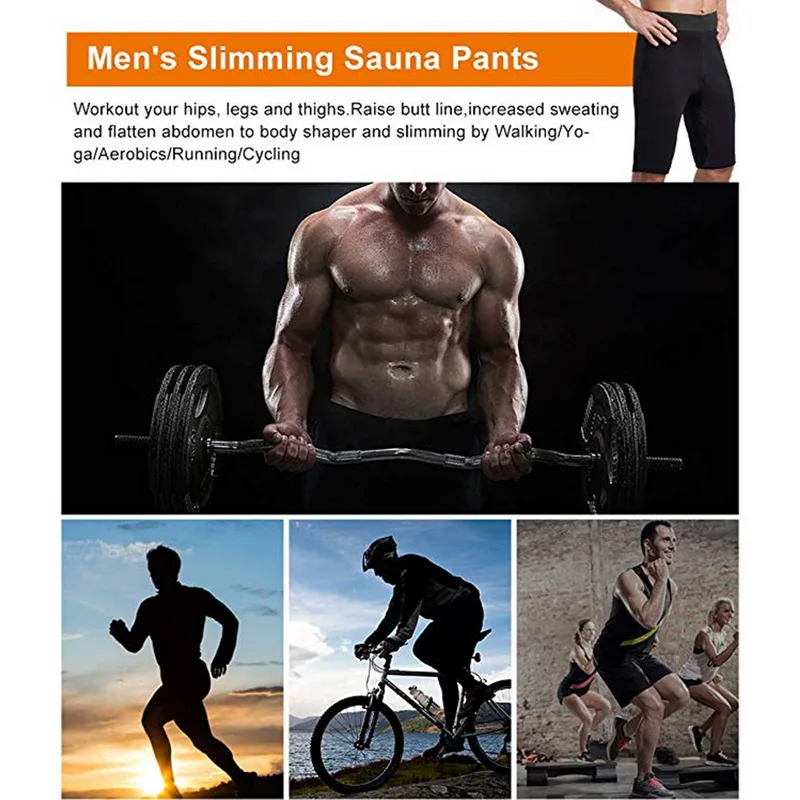 Sfit Men Hot Sweat Sauna Thermo Slimming Sports Shorts Thigh Shaper for Weight Loss Neoprene Fat Burner Male 2019 Fashion
Sfit Men Hot Sweat Sauna Thermo Slimming Sports Shorts Thigh Shaper for Weight Loss Neoprene Fat Burner Male 2019 Fashion