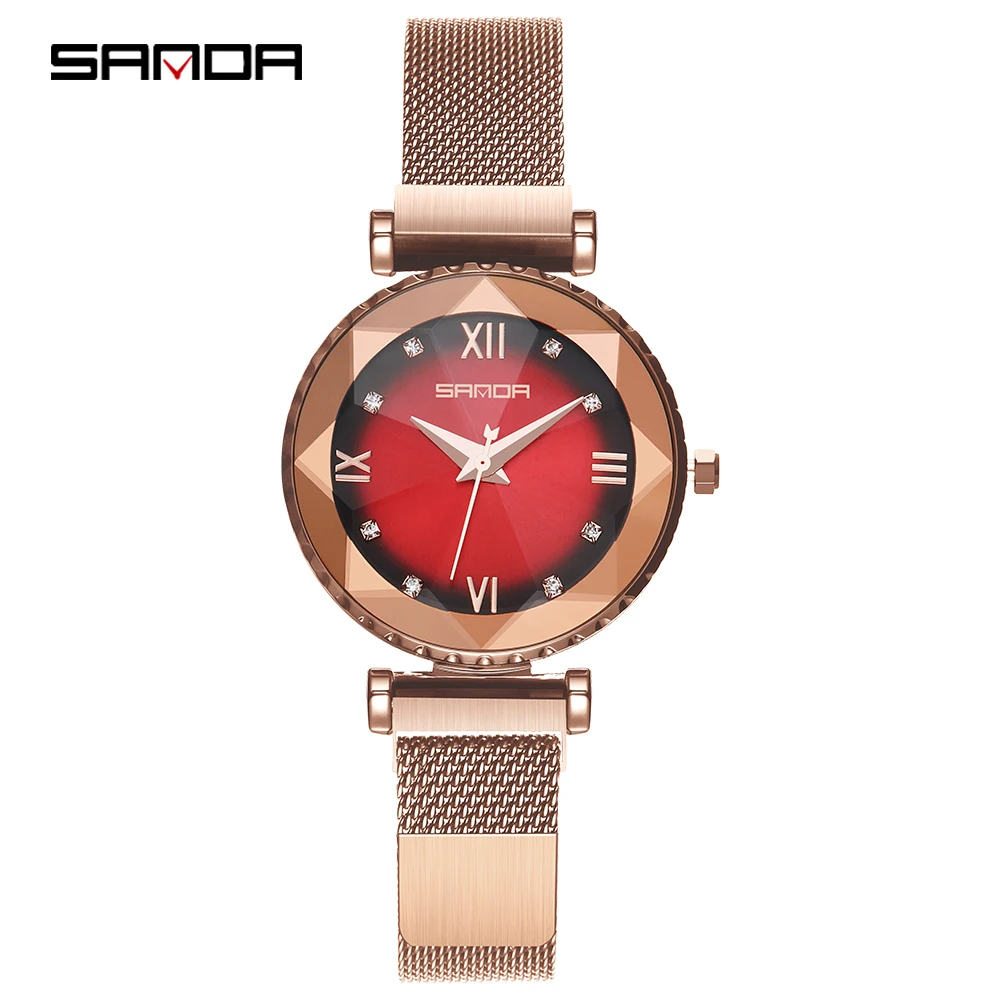 SANDA Fashion new women's fashion watch reloj mujer ladies watches diamond luxury watch date clock women rose gold watch
SANDA Fashion new women's fashion watch reloj mujer ladies watches diamond luxury watch date clock women rose gold watch