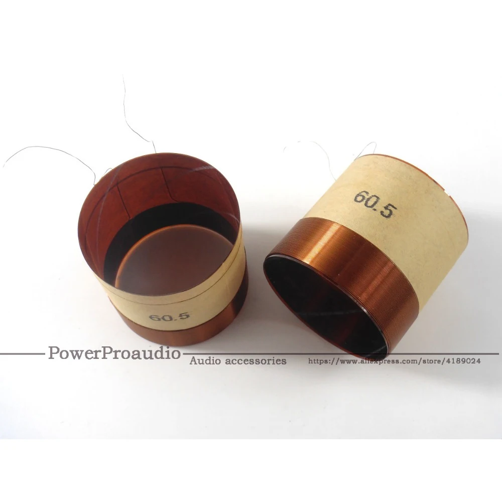 2 pcs/lot 60.5 mm skeleton:White aluminous, woofer / loudspeaker / speaker voice coil
2 pcs/lot 60.5 mm skeleton:White aluminous, woofer / loudspeaker / speaker voice coil