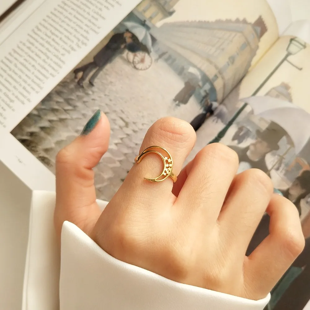 Amaiyllis 925 Sterling Silver Gold Simple Knuckle Rings Women Single Crescent Moon Delicate DIY Jewelry Silver Ring
Amaiyllis 925 Sterling Silver Gold Simple Knuckle Rings Women Single Crescent Moon Delicate DIY Jewelry Silver Ring