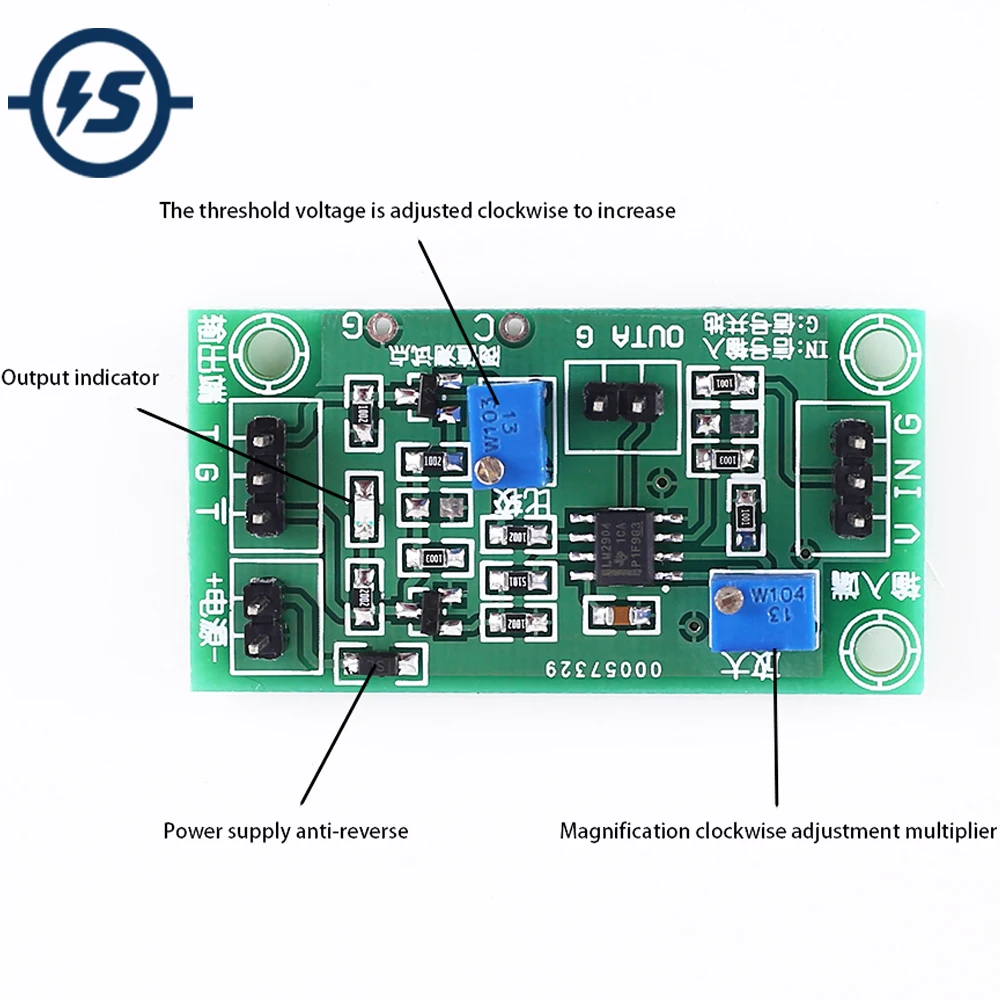 Signal Amplifier Operational Module LM2904 DC 3.5V-24V Adjustable Comparator Threshold Voltage DC High and Low Level
Signal Amplifier Operational Module LM2904 DC 3.5V-24V Adjustable Comparator Threshold Voltage DC High and Low Level