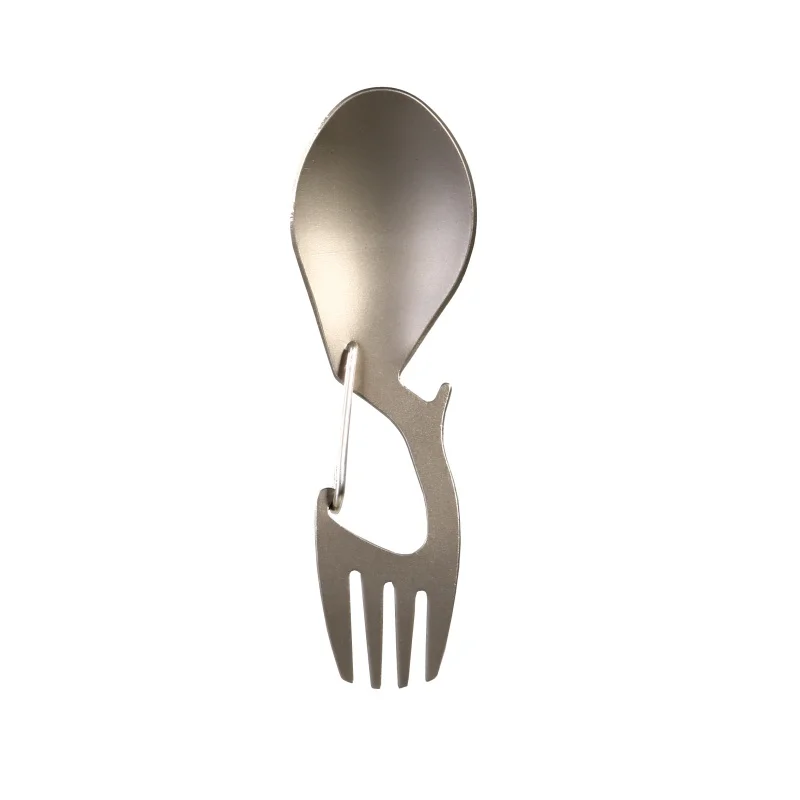 3 in 1 Multi-Tool Titanium Spork Multi-Function Spoon Fork Carabiner Bottle Opener Outdoor Camping Picnic Tableware Outdoor
3 in 1 Multi-Tool Titanium Spork Multi-Function Spoon Fork Carabiner Bottle Opener Outdoor Camping Picnic Tableware Outdoor
