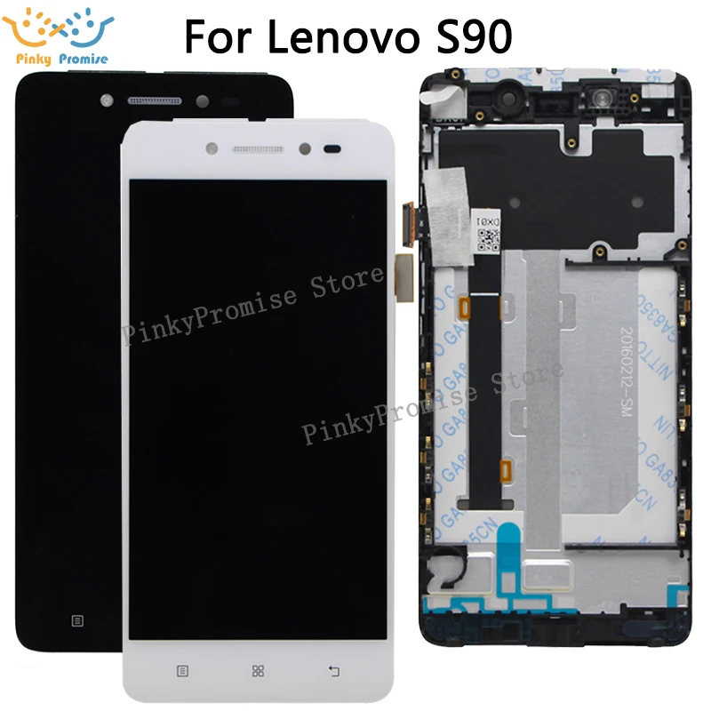 Лучшее Качество для Lenovo S90 ЖК дисплей сенсорный экран дигитайзер в сборе с рамкой
