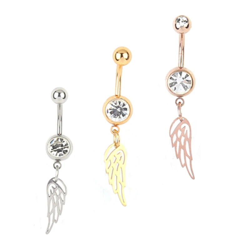 New Gold / rose gold Wing Anti Allergy Simple Lounger Titanium Nail Belly Button Rings Navel Piercing
New Gold / rose gold Wing Anti Allergy Simple Lounger Titanium Nail Belly Button Rings Navel Piercing