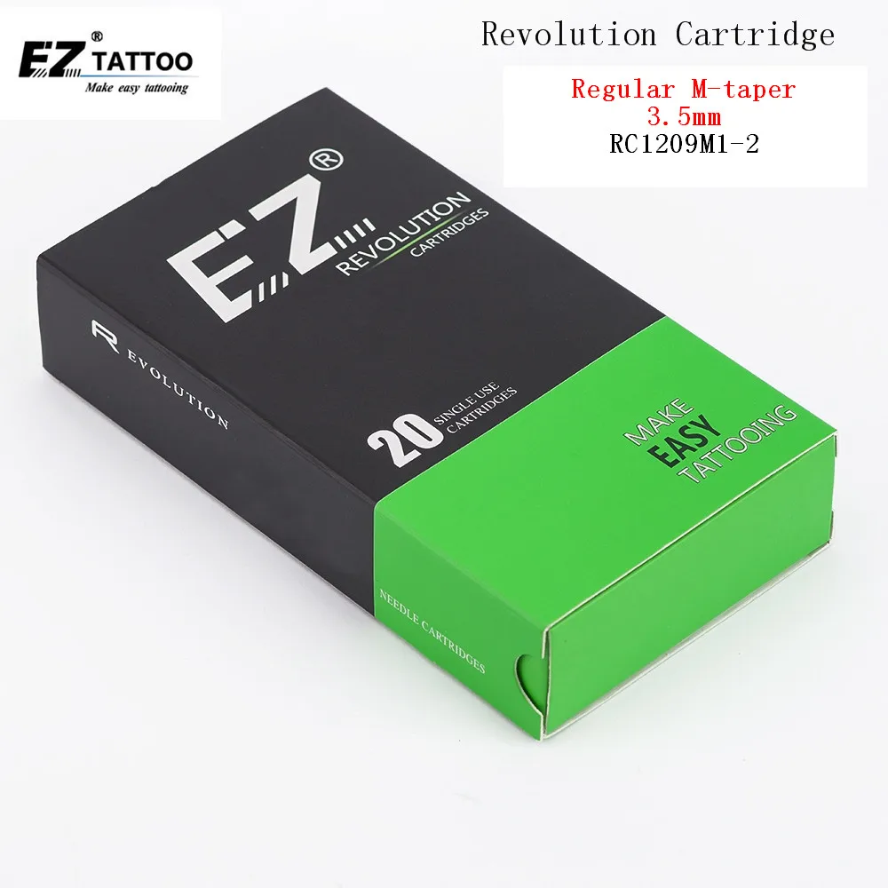 RC1209M1-2 EZ Revolution Cartridge Tattoo Needles Curved Magnum 3.5 mm Medium Taper Compatible with cartridge grips & machine
RC1209M1-2 EZ Revolution Cartridge Tattoo Needles Curved Magnum 3.5 mm Medium Taper Compatible with cartridge grips & machine