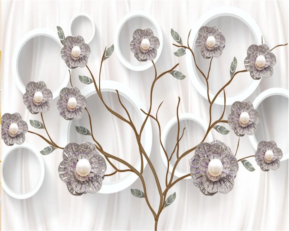 Beibehang Custom wallpaper 3D pearl flower tree wall living room bedroom tv sofa background murals 3d wallpaper papel de parede
Beibehang Custom wallpaper 3D pearl flower tree wall living room bedroom tv sofa background murals 3d wallpaper papel de parede