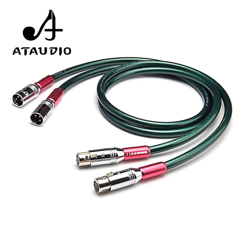 ATAUDIO Hifi XLR кабель Hi end Pure OCC Dual Папа папа 1 м 2 3 м|Кабели VGA| |