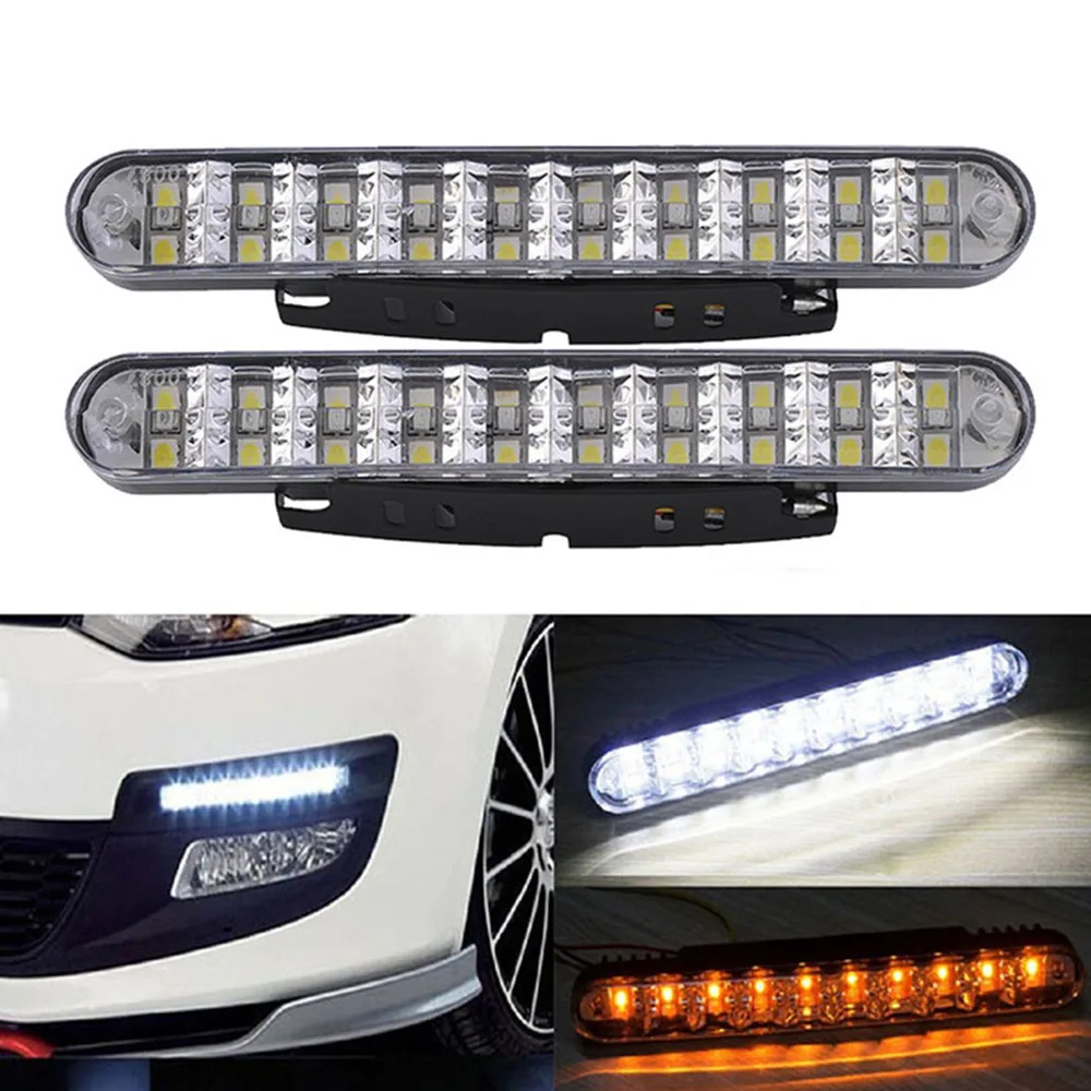 2шт 30 SMD светодиодный автомобильный Автомобильный дневные ходовые огни Белый DRL и