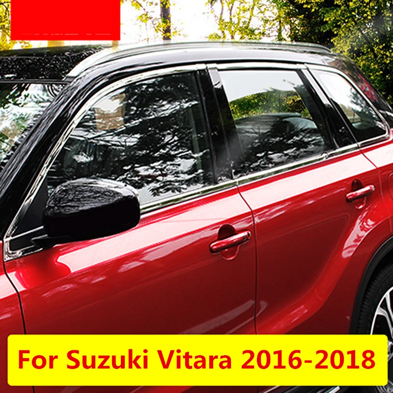 Для Suzuki Vitara 2016 2018 Высококачественная лента из нержавеющей стали для отделки