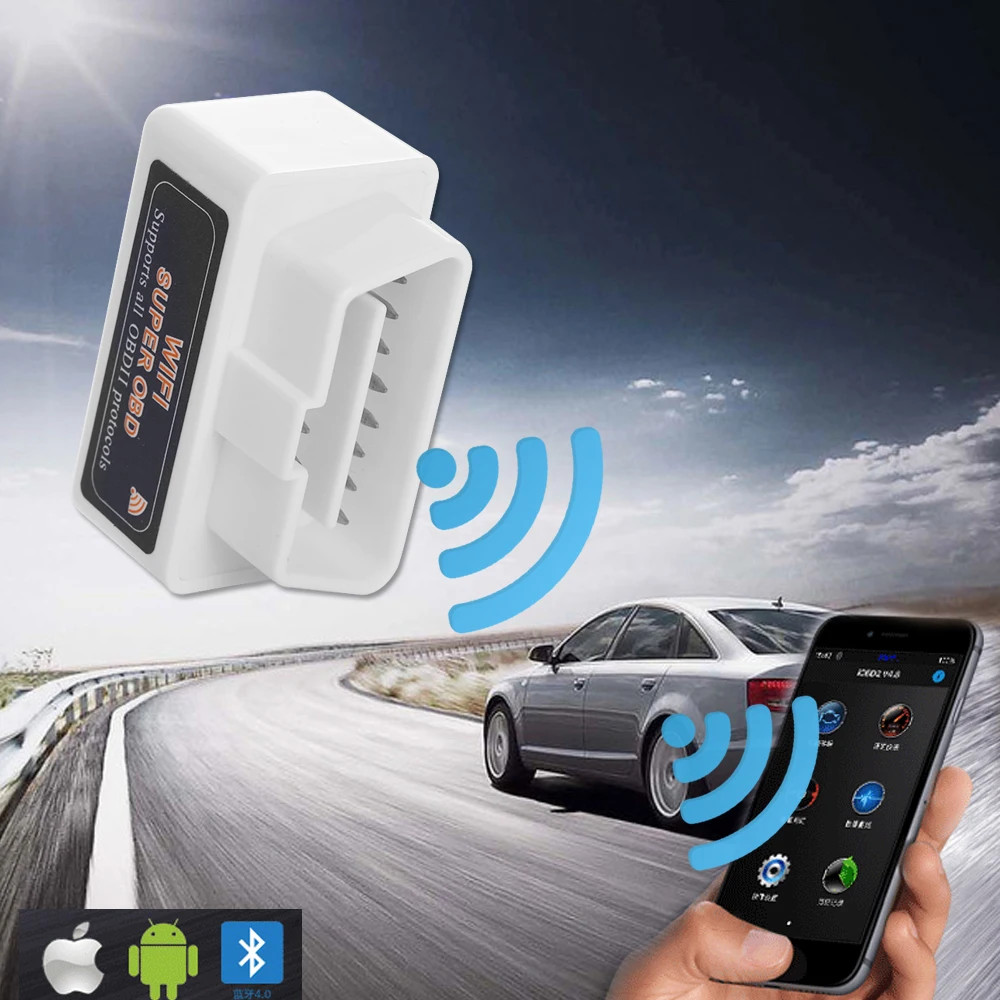 Super Mini WiFi ELM327 V1.5 с Pic18F25K80 2 платы PCB OBD2 автомобильный диагностический сканер