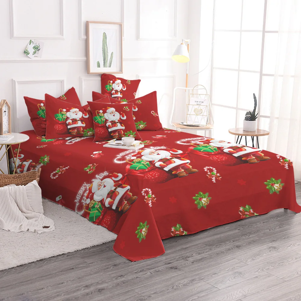 Christmas Bedding Set Single Queen Size Duvet Cover Santa Claus Bed Cover Set Microfiber Pillowcases Queen Size Bedclothes E
Christmas Bedding Set Single Queen Size Duvet Cover Santa Claus Bed Cover Set Microfiber Pillowcases Queen Size Bedclothes E