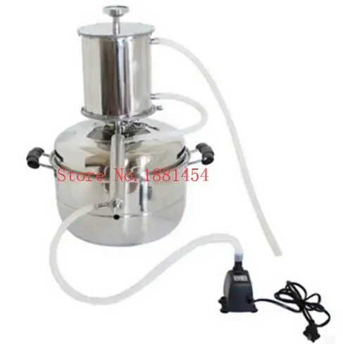 15L Alcohol Stainless Distiller Home Brewing Equipment Distilled Water Steaming Machine
15L Alcohol Stainless Distiller Home Brewing Equipment Distilled Water Steaming Machine