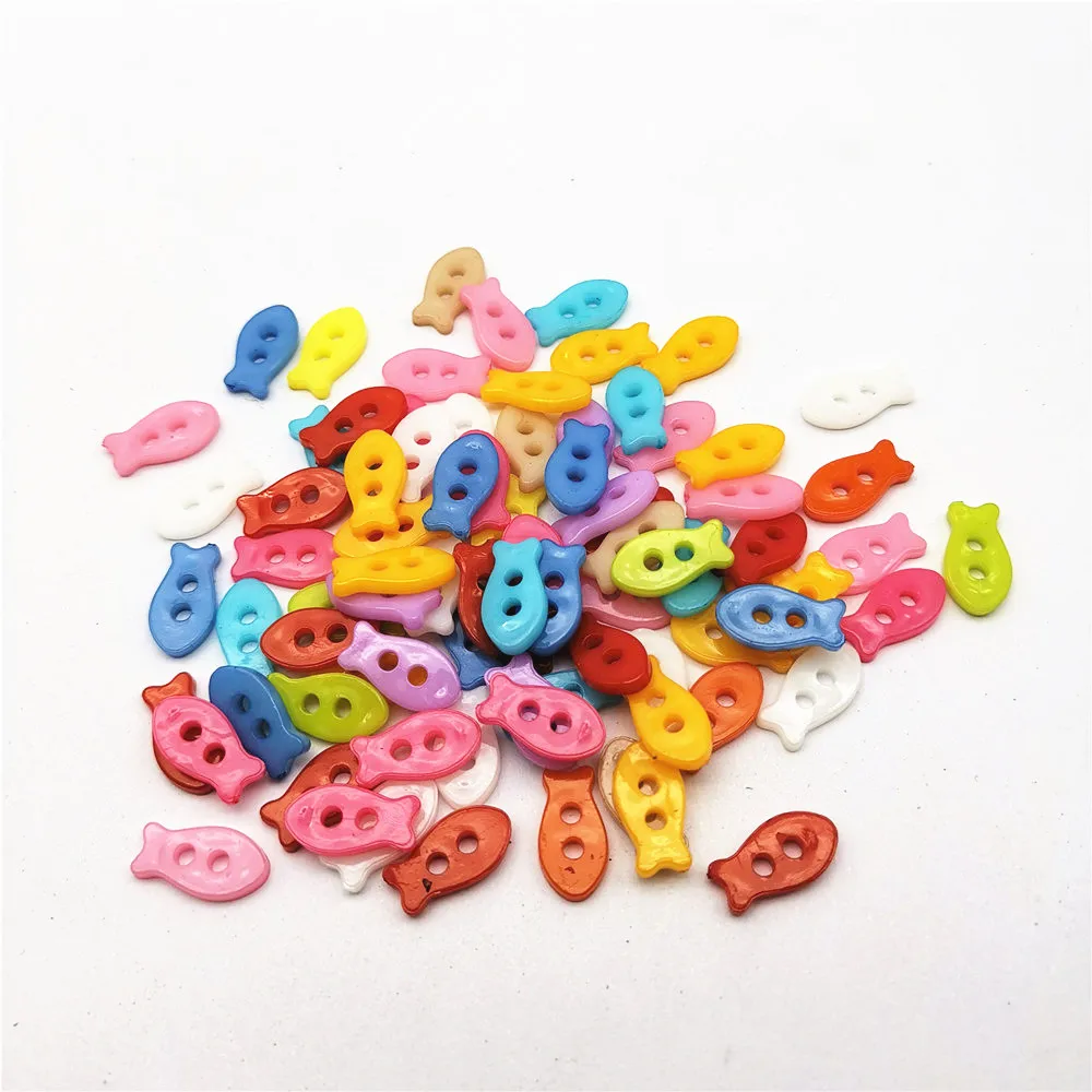 200pcs Plastic 7x14mm Mixed Mini Fish Shaped Clothing Buttons Embellishments Handmade Sewing Scrapbooking Accessories
200pcs Plastic 7x14mm Mixed Mini Fish Shaped Clothing Buttons Embellishments Handmade Sewing Scrapbooking Accessories