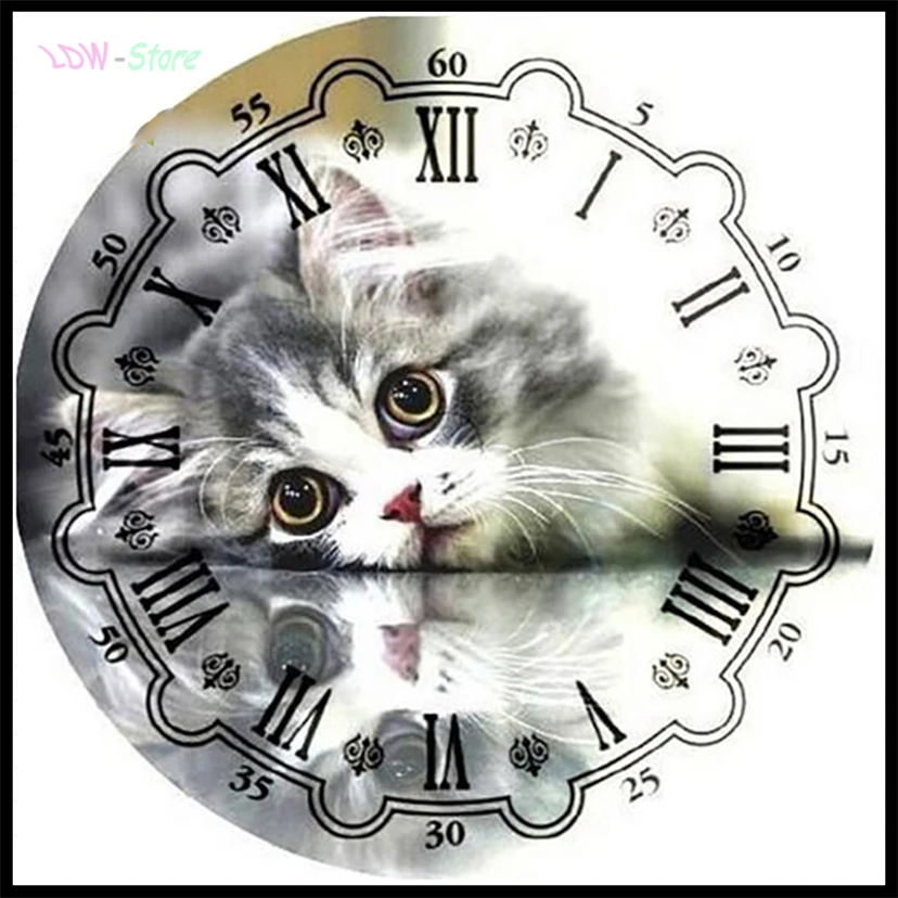 Cat & clock,Diy Diamond Painting Kit full Square/round drill Rhinestones Pictures Cross Stitch Kit Diamond Embroidery NEW1063
Cat & clock,Diy Diamond Painting Kit full Square/round drill Rhinestones Pictures Cross Stitch Kit Diamond Embroidery NEW1063