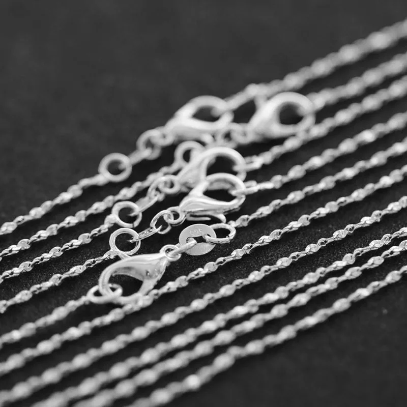 10pcs/lot Wholesale 925 Jewelry Silver Plated Necklace Chains, 2mm Fashion Silver 925 Jewelry Chain Necklaces 16"-30"
10pcs/lot Wholesale 925 Jewelry Silver Plated Necklace Chains, 2mm Fashion Silver 925 Jewelry Chain Necklaces 16"-30"