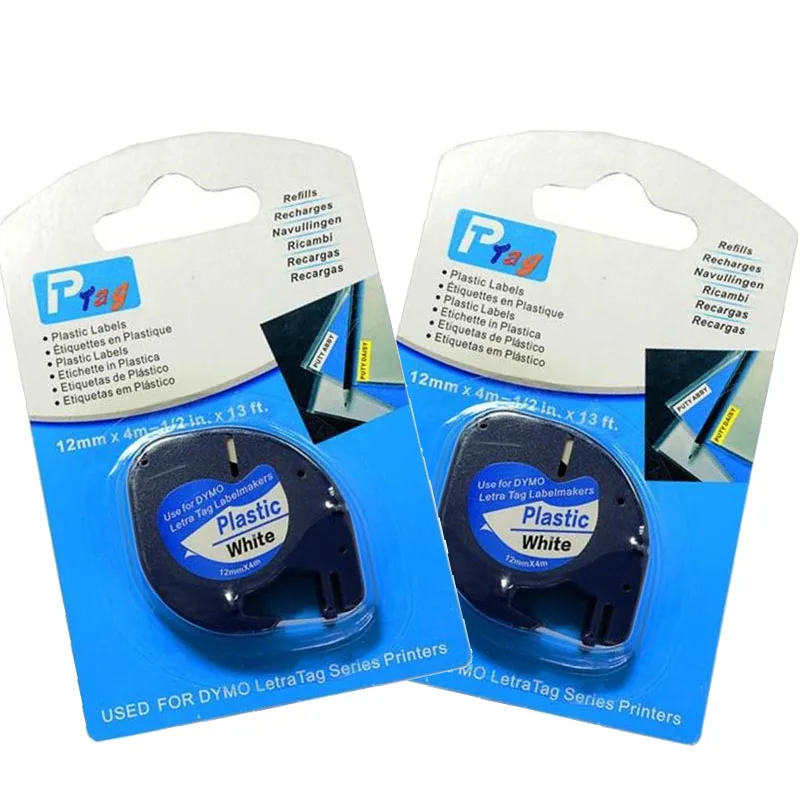 12 PK Compatible for DYMO Letra Tag Tapes LT 91201 91331 White Plastic Label Tape 12mm
12 PK Compatible for DYMO Letra Tag Tapes LT 91201 91331 White Plastic Label Tape 12mm