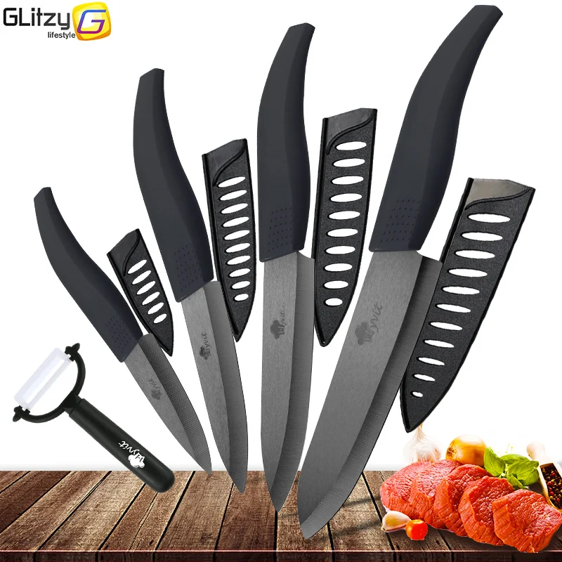 Ceramic Kitchen Knife Chef Utility Slicer Paring Ceramic Knives Peeler Set 3 4 5 6 inch Black Zirconia Blade Cooking Meat Cutter
Ceramic Kitchen Knife Chef Utility Slicer Paring Ceramic Knives Peeler Set 3 4 5 6 inch Black Zirconia Blade Cooking Meat Cutter